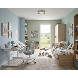 roba kids Kinderschreibtisch Smart Grow 110 x 60 cm Holz lackiert weiß