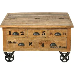Couchtischtruhe Rustic Couchtisch Wohnzimmer Tisch Beistelltisch Sofatisch