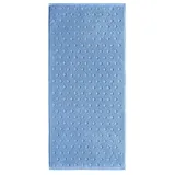Erwin Müller Walk-Frottier Handtuch Baden Baden blau Größe 50x100 cm - extra saugstark, schnell trocknend, samtweich, beidseitige Schlaufen
