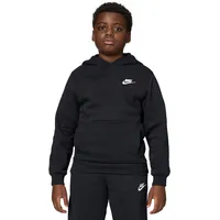 Nike Sportswear Club Fleece Hoodie Kinder 010 black/white XS 122-128 cm