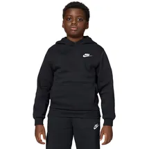 Nike Sportswear Club Fleece Hoodie Kinder 010 black/white XS 122-128 cm