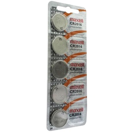 Maxell CR2016 Lithium Knopfzelle IEC CR2016 im 5er Pack