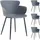 Idimex Gartenstuhl Catch Textil Grau 4er Set