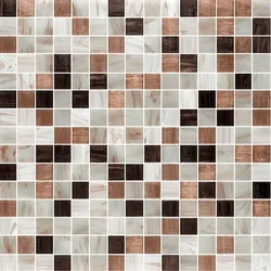 Premium Mosaic Glasmosaik braun 33x33 cm glanz MOSJ20MIXBR