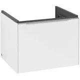 Villeroy & Boch Subway 3.0 Waschtischunterschrank C577L0VE 57,2x42,9x47,8cm, mit LED/Griff Aluminium glänzend, brilliant white