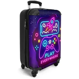 noboringsuitcases 55 cm 4-Rollen Cabin 36 l / 55 cm / lila/neon