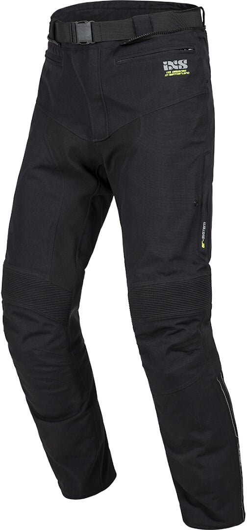 IXS Laminat ST-Plus Motorfiets textiel broek, zwart, M Voorman