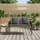 vidaXL Gartenbank 116 x 56 x 75 cm Grau