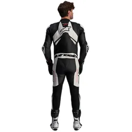Alpinestars GP Plus V4 Sprint Lederkombi - Schwarz/Weiß/Neon-Rot / 54