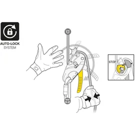 Petzl Abseilgerät Gelb