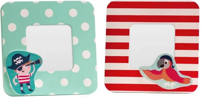 Premier Housewares Piraten-Themen-Bilddose für Kinder, Set aus 2 Bilddosen mit spaßigen Themen, Mehrfach-Bilddosen für Zuhause