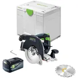 Festool HKC 55 KEB-Basic Akku-Handkreissäge 18 V 160 mm + 1x Akku 5,0 Ah + Systainer