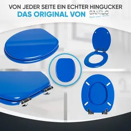 Sanilo WC-Sitz mit Absenkautomatik Blau,