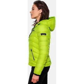 Marikoo Damen, Jacke Steppjacke Winter Übergangsjacke gesteppt Herbst B403 [B403-Kuala-Neon-Grün-Gr.XS] - XS