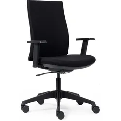 Euroseats Canillo Bürostuhl mit Kunststofffuß, DIN-Gasdruckfeder, 2-Arretier-Synchrontechnik, automatische Gewichtskontrolle