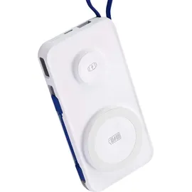 3M 3mk Powerbank PastelUp 10,000mAh USB-A / C für iPhone Huawei Samsung XiaomiWeiss kompatibel mit MagSafe - Weiß