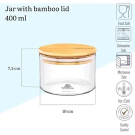 wilmax england Vorratsdose Borosilikatglas 400 ml