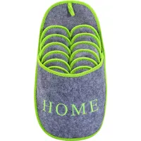 Onvaya ONVAYA® ABS Gästepantoffel Home grey green | Größe