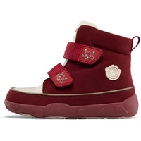 Affenzahn Winterstiefel Vegan Comfy warm gefüttert, wasserdicht mit Kletterverschlüssen, Größe 21-32 Fuchs - Rot - 21 EU