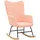 vidaXL Relaxsessel Rosa 61 x 78 x 98 cm Wollähnlicher Stoff