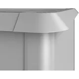 Biohort Schneckenschutz für Hochbeet 2 m x 1 m Silber-Metallic