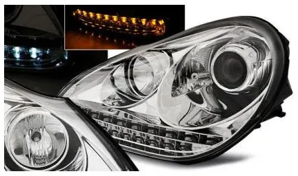Kristallscheinwerfer für PORSCHE CAYENNE (2003–2007) - Chrom