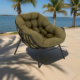 Lesli-Living Lesli Living Relaxsessel Cozy Olive 0 x 0 x 0 cm anthrazit/olivgrün