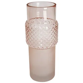 Goldbach Tischvase Elegante Glasvase Ø 11 cm X H 28,5 cm Rosa (1 St) rosa Ø 11 cm x 28.5 cm x 11 cm