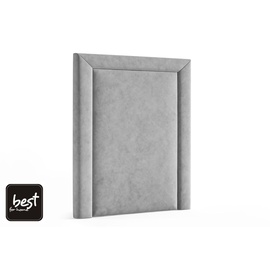 4mybaby GmbH Best for Home Boxspringbett mit Bettkasten Trinity K3-SINGLE 90x200 Bonellfederkern inkl. Topper | Grau | Grau