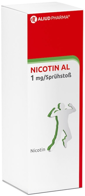 ALIUD Pharma NICOTIN AL 1 mg/Sprühstoß Spray Inhaler & Spray