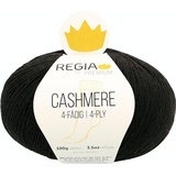 Regia Premium Cashmere, 100G Black Handstrickgarne