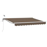 vidaXL Elektrische ausziehbare Markise 3,5 x 2 m taupe
