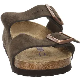 Birkenstock Arizona Mocca Weichbettung Veloursleder Schmal Unisex - Braun 40