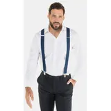 JP1880 Große Größen Hosenträger, Herren, blau, Größe: One Size, Polyester/Elasthan, JP1880