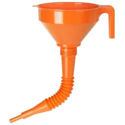 Trichter Pressol Polyethylen orange / mit flexiblem Ausguss / 160mm