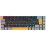 Cherry MX-LP 2.1 Compact Wireless schwarz/grau/orange, MX LOW PROFILE RGB SPEED, USB/Bluetooth, DE (G80-3860LVADE-2)