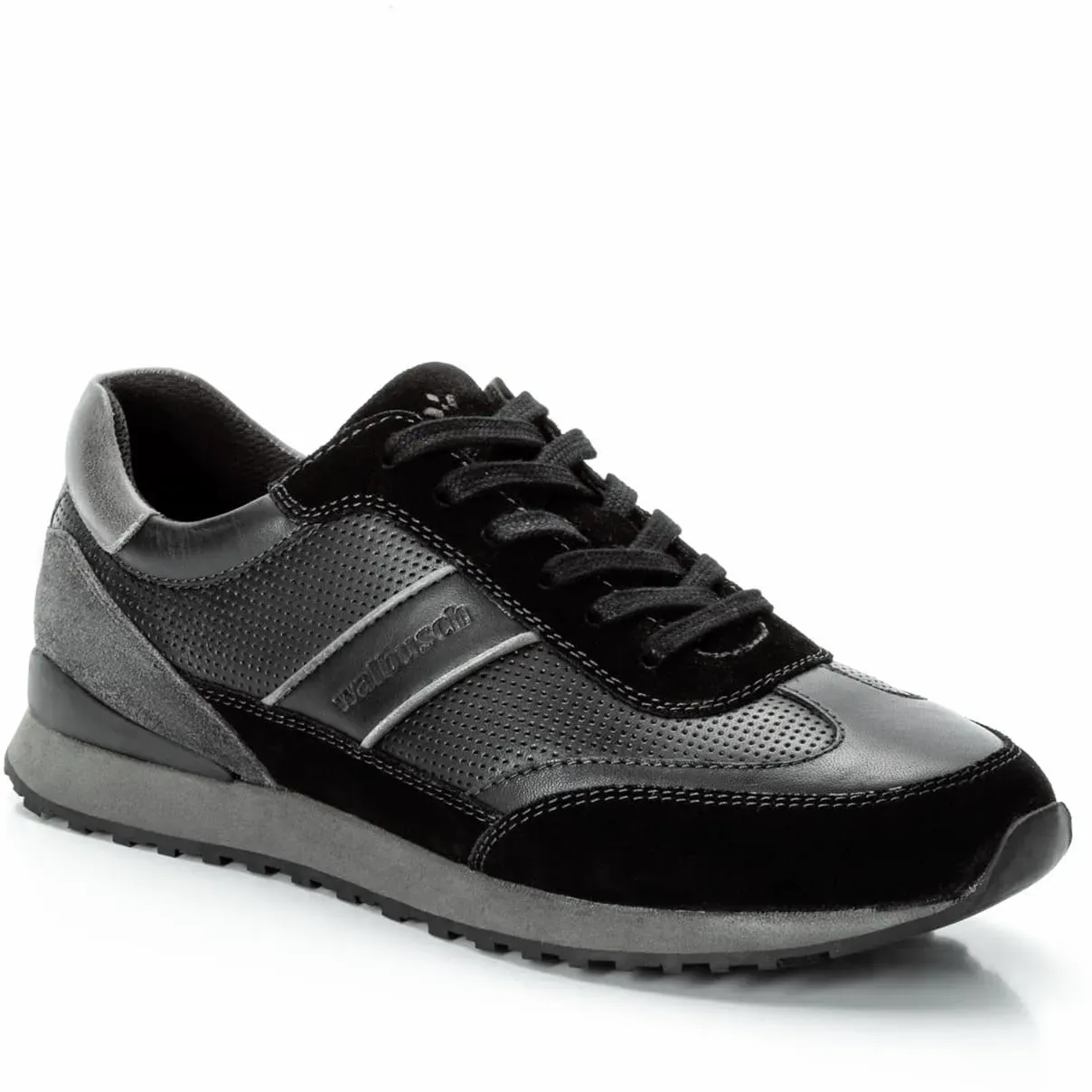 Walbusch Herren Komfort Perfo Sneaker Schwarz