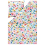 Estella Mako-Satin Bettwäsche Alanis multicolor, 200x220 cm + 2 Kissenbezüge 80 x 80 cm
