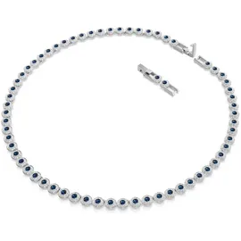 Swarovski Una Angelic Halskette, Rundschliff, blau