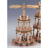 KWO Kunstgewerbe-Werkstätten Olbernhau GmbH Tischpyramide Christi Geburt mit Schäferei BxTxH= 24x24x48cm NEU