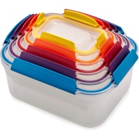 Joseph Joseph Deutschland GmbH Joseph Joseph Nest Lock, 5 Stück Kunststoff Küche Lebensmittel Lagerung aufbewahrungsbox mit Deckel, auslaufsicher, luftdicht, platzsparend, BPA frei- Multicolour