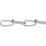 Dörner + Helmer 156148 Knotenkette Silber galvanisch verzinkt 30 m Kettenglied Stärke 1,8 mm
