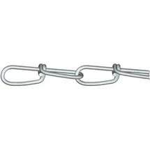 Dörner + Helmer 156148 Knotenkette Silber galvanisch verzinkt 30 m Kettenglied Stärke 1,8 mm