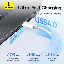 Baseus Superior 2 USB-C USB-C 240W, 1,8m weiß