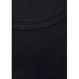 H.I.S. T-Shirt H.I.S, Herren, Gr. XXL, schwarz, Jersey, Obermaterial: 95% Baumwolle, 5% Elasthan, unifarben, Basic, bequem, Rundhals, abgesteppte Kante, Shirts T-Shirt, mit Rundhalsausschnitt perfekt als Unterziehshirt