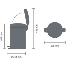 Brabantia Newicon 12 l platinum