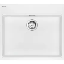 Franke Maris MRG 610-60 C Einbauspüle ab Unterschrank 70 cm, Glacier, Fragranite, Handbetätigung - INKL. - Weiß