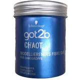 got2b Chaot modellierendes Fibre Gum Halt 3 (100 ml), Haarwachs für Männer kreiert zerzauste Looks, Haarpaste mit starkem, aber biegsamem Halt für individuelle Styles