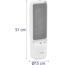 Uniprodo Elektro-Heizlüfter 2000 W Weiß