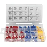 Toolland Quetschverbinder-Sortiment, 150-tlg., verschiedene Größen, mehrfarbig